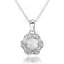 Ice Gems Sterling Silver Genuine, Created or Simulated Gemstone and White Topaz Baguette & Round-Cut Fashion Necklace Ice Gems Sterling Silver Genuine, Created or Simulated Gemstone and White Topaz Baguette & Round-Cut Fashion Necklace