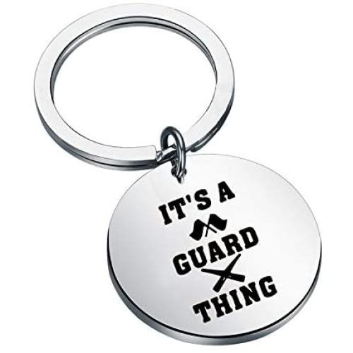 BAUNA Color Guard Gifts for Teens and Girls It’s A Guard Thing Keychain Color Guard Mom Jewelry