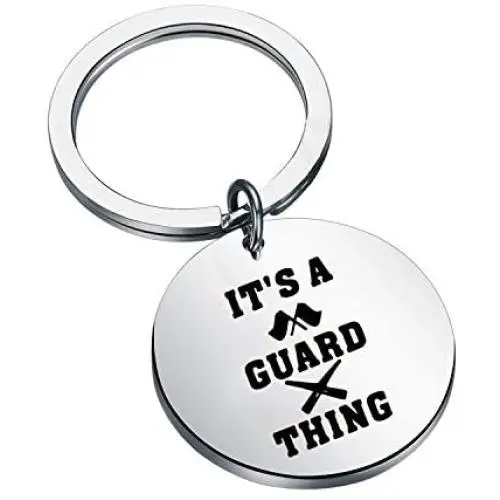 BAUNA Color Guard Gifts for Teens and Girls It’s A Guard Thing Keychain Color Guard Mom Jewelry