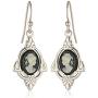 1928 Jewelry Embellish Vintage-Inspired Cameo Drop Earrings