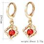 LAMAPOLIS Drop Dangle Earrings CZ Cubic Zirconia Design 14K Plated Gold Silver Hypoallergenic,Gorgeous Gift for Women and Girls