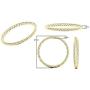 Dazzlingrock Collection 14K Gold Ladies Bridal Rope Style Wedding Band Ring