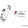 XUANPAI Personalized Stainless Steel Medical Alert Bracelet Cuff Bangle for Women Men,7.7-8 Inches