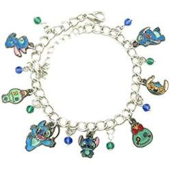 Outlander Disneys Stitch Scrump Charm Bracelet Movie Series Jewelry Multi Charms - Wristlet Gear Movie Collection
