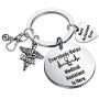 PENQI Medical Assistant Keychain MA Gift Everybody Relax The Medical Assistant is Here Keychain Medical Assistant Appreciation Gift Thank You Gift