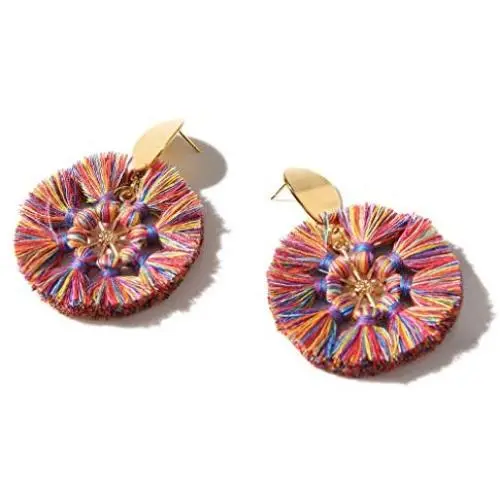 Fringe Rope Dangle Earrings for Women - Handmade Bohemian Fringe Tassel Vintage Statement Drop Earrings,Female Boho Tassel Earrings Girls Party Dress Accessory Fringe Rope Dangle Earrings for Women - Handmade Bohemian Fringe Tassel Vintage Statement Drop Earrings,Female Boho Tassel Earrings Girls Party Dress Accessory