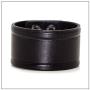 Heavstjer Punk Alloy Buckle Bracelet Wide Leather Wristband Cuff Bracelet