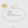 Gold Chain Choker Necklace,14K Gold Plated Dainty Cute Lip Chain Long Necklace Delicate Fashion Choker Necklace Jewelry Gift for Women