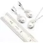Aixili White Freshwater Pearl Jewelry Set for Women Silver White Gold Plated Necklace Pendant Drop Earring Rings Wedding Bridal Jewelry Aixili White Freshwater Pearl Jewelry Set for Women Silver White Gold Plated Necklace Pendant Drop Earring Rings Wedding Bridal Jewelry