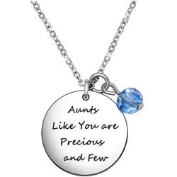 De&ai Aunts Like You are Precious and Few Necklace for Aunt from Niece Nephew Sisters