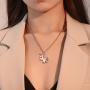 YienDoo Bohemia Necklace Trendy Simple Fashion Unicorn Pendant Gold Chain Boho Jewelry For Woman and Girls