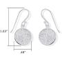 Boma Jewelry Sterling Silver Planet Earth Earrings