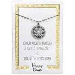 Medusa Necklace - Pendant Jewelry – Greek Mythology Gift – Antique Gold or Silver Finish