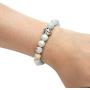 Top Plaza Healing Crystal Stone Bead Stretch Bracelet Elastic Gemstone Beaded Bracelets Yoga Meditation Reiki Balancing Quartz Jewelry for Womens Mens