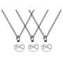 FUSTMW 3 Pinky Promise Necklace Pinky Swear Best Friends Gift Sisters Necklaces Friendship Jewelry