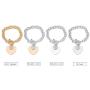 Ouran Women’s Charm Bracelet,Heart Pendant Bracelet Girls Silver Link Chain Bracelet with Crystal