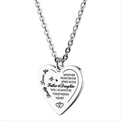 omodofo to My Daughter & Son You are Braver Than You Believe Necklace Heart Pendant Inspirational Gifts for Daugher Son Kids