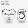 Pandora Jewelry Daughters Love Cubic Zirconia Charm in Sterling Silver