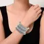 Aheli Oxidized Bohemian Bangles Set Indian Traditional Antique Multiple Textured Bracelet Chudha for Women Ethnic Party Wear Jewelry