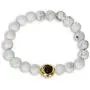 SPUNKYsoul White Howlite, Onyx and Hematite Circle Stretch Bracelet Jewelry for Women Collection SPUNKYsoul White Howlite, Onyx and Hematite Circle Stretch Bracelet Jewelry for Women Collection