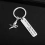 TIIMG Divergent Inspired Gift Inspirational Keychain Fear Doesnt Shut You Down it Wakes You Up Divergent Fans Gift