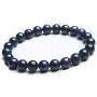 8mm Natural Blue Sapphire Gemstone Best Round Beads Women Men Rare Bracelet Jewelry AAAA