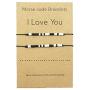 Zling I Love You Morse Code Bracelet Couples Matching Bracelets for Him and Her Boyfriend and Girlfriend Mother and Daughter Set of 2 Bracelets