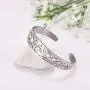 VASSAGO Nordic Viking Triskele Symbol Irish Trinity Celtic Knot Cuff Bracelet Stainless Steel Bangle Vintage Amulet Jewelry Gifts for Men Women Teens VASSAGO Nordic Viking Triskele Symbol Irish Trinity Celtic Knot Cuff Bracelet Stainless Steel Bangle Vintage Amulet Jewelry Gifts for Men Women Teens