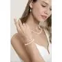 CHAULRI Freshwater Cultured Pearl Necklace Set Including Stunning Bracelet, Stud Earrings and Dangle Drop Earrings – Birthday Anniversary Wedding Holiday Jewelry Gifts for Women