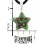 Steampunkers USA Celestial Collection - 20mm Classic Star Ruby Fuchsite Natural Green Pink - 20-22 Inch Adjustable Black Cord – Crystal Gemstone Collectibles Carved Necklace Handmade Charm Steampunkers USA Celestial Collection - 20mm Classic Star Ruby Fuchsite Natural Green Pink - 20-22 Inch Adjustable Black Cord – Crystal Gemstone Collectibles Carved Necklace Handmade Charm