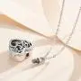 Urn Necklaces for Human Ashes for Women Men, Cremation Jewelry for Ashes, AEONSLOVE Sterling Silver Cremation Urn Memorial Pendant Ashes Necklace Keepsake Gifts for Women Men Adult