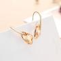 Neoglory Jewelry 14k Gold Plated Champagne Crystal Drop Pierced Earrings Mothers day Gift embellished with Crystals from Swarovski