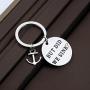 CENWA Boating Gift Sailor Gift Sailing Present But Did We Sink Anchor Charm Keychain Funny Gift for Captain Sailor Ocean Lover Gift