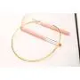Fashion Must-have Stainless Steel Gold Plated Metal Plain Cuff Chocker Collar Necklace for Women