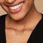 PAVOI 14K Gold Plated 925 Sterling Silver CZ Diamond Pendant Necklace for Women | Adjustable Slider