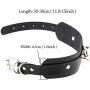 MJartoria Gothic Jewelry-PU Leather Choker Goth Necklace for Women-O-Ring Heart Punk Rock Adjustable Black Collar Choker Cosplayer