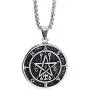 Elfasio Stainless Steel Necklace Pendant for Men Seal of Astaroth Key of Solomon/Seal of Lilith Sigil of Lucifer Seal Both Sided Pendants Chain 18-30 inch Elfasio Stainless Steel Necklace Pendant for Men Seal of Astaroth Key of Solomon/Seal of Lilith Sigil of Lucifer Seal Both Sided Pendants Chain 18-30 inch