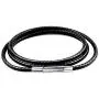 Mixiueuro 2mm Leather Chain Necklace Black Waterproof Braided Wax Rope Chain With Upgrade Ultra Thin Light New Models Titanium steel Clasp, for Men Women children Mixiueuro 2mm Leather Chain Necklace Black Waterproof Braided Wax Rope Chain With Upgrade Ultra Thin Light New Models Titanium steel Clasp, for Men Women children