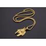 JAJAFOOK Egyptian Jewelry Pharaoh King Pendant Gold Chain Men Necklace