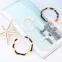 Sllaiss 2 Pairs Large Geometric Summer Acrylic Earrings for Women Statement Octagon Hexagon Hoop Earrings Drop Dangle Minimalist Bohemian Resin Jewelry