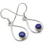 SilverStarJewel Navy Blue Lapis Lazuli Earrings 1.4'' 925 Sterling Silver New Jewelry SilverStarJewel Navy Blue Lapis Lazuli Earrings 1.4'' 925 Sterling Silver New Jewelry