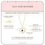 Femme Luxe Gemstone and Diamond Accent Heart Pendant Necklace, Gold Plated 925 Sterling Silver, Jan to Dec Birthstone, 18inch Chain, Hypoallergenic, Gift Ready Packaging