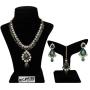 MUCH-MORE Indian Bollywood Traditional Maang Tikka with Kundan Necklace Earrings Set Ethnic Wedding Party Designer Jewelry for Women