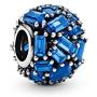 Pandora Jewelry Blue Ice Cube Crystal Charm in Sterling Silver