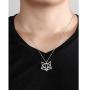 VASSAGO Stainless Steel Origami Geometric Fox Head Pendant Necklace Hollow Out Design Animal Charm Necklaces for Men Women Boys and Girls