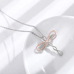 Dragonfly Necklace 925 Sterling Silver Infinity Pendant Necklace Dragonfly Jewelry Gifts for Women