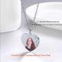 U7 Personalized Dog Tags Necklace with Chain Stainless Steel Text/Image Print Photo Custom Engraving Pendant, Gift for Men Women(Tag/Round/Heart)
