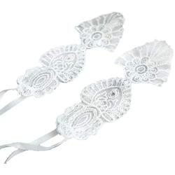 YiMinpwp Sparkly Lace Barefoot Bridal Sandals Wedding Shoes Sequin Swarovski Crystal Wedding Accessories
