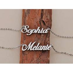 HUAN XUN Personalized Name Necklace Custom Penant for Womens