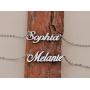 HUAN XUN Personalized Name Necklace Custom Penant for Womens